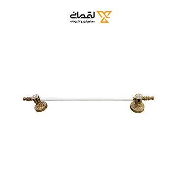 جا حوله بلند سفید طلایی مدل شلوی نگین 6132 میلوکس-02