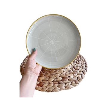 پیشدستی روستیک خط دار سبز 20 سانت پاشاهوم PASHA HOME-01