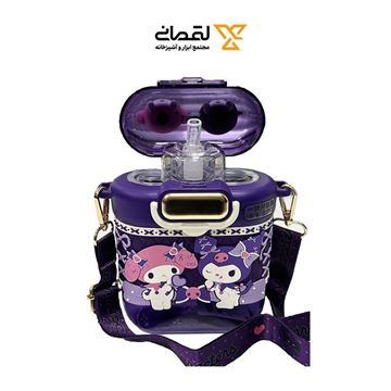 تصویر قمقمه کرومی ملودی بنفش کد 3217