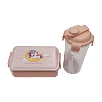 تصویر ظرف غذا یونیکورن صورتی کد B-026