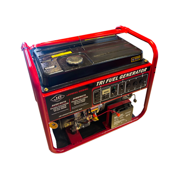 تصویر ژنراتور برق تک فاز بنزینی-گازی-سه گانه با پورت ATSو ریموت استارت مدل JD10000THEB-LPG-NG جیانگ دانگ GIANG DONG