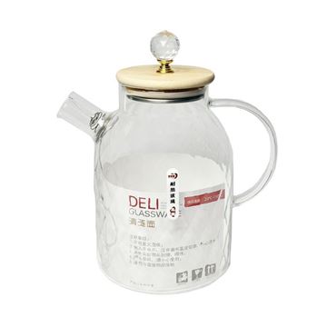 تصویر قوری طرح دار در چوبی 1600 میل DELI